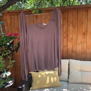 Loose fitting long sleeve with tight wrist